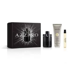 Azzaro - Azzaro The Most Wanted - Coffret Eau de Parfum Intense, Gel Douche et Format Voyage
