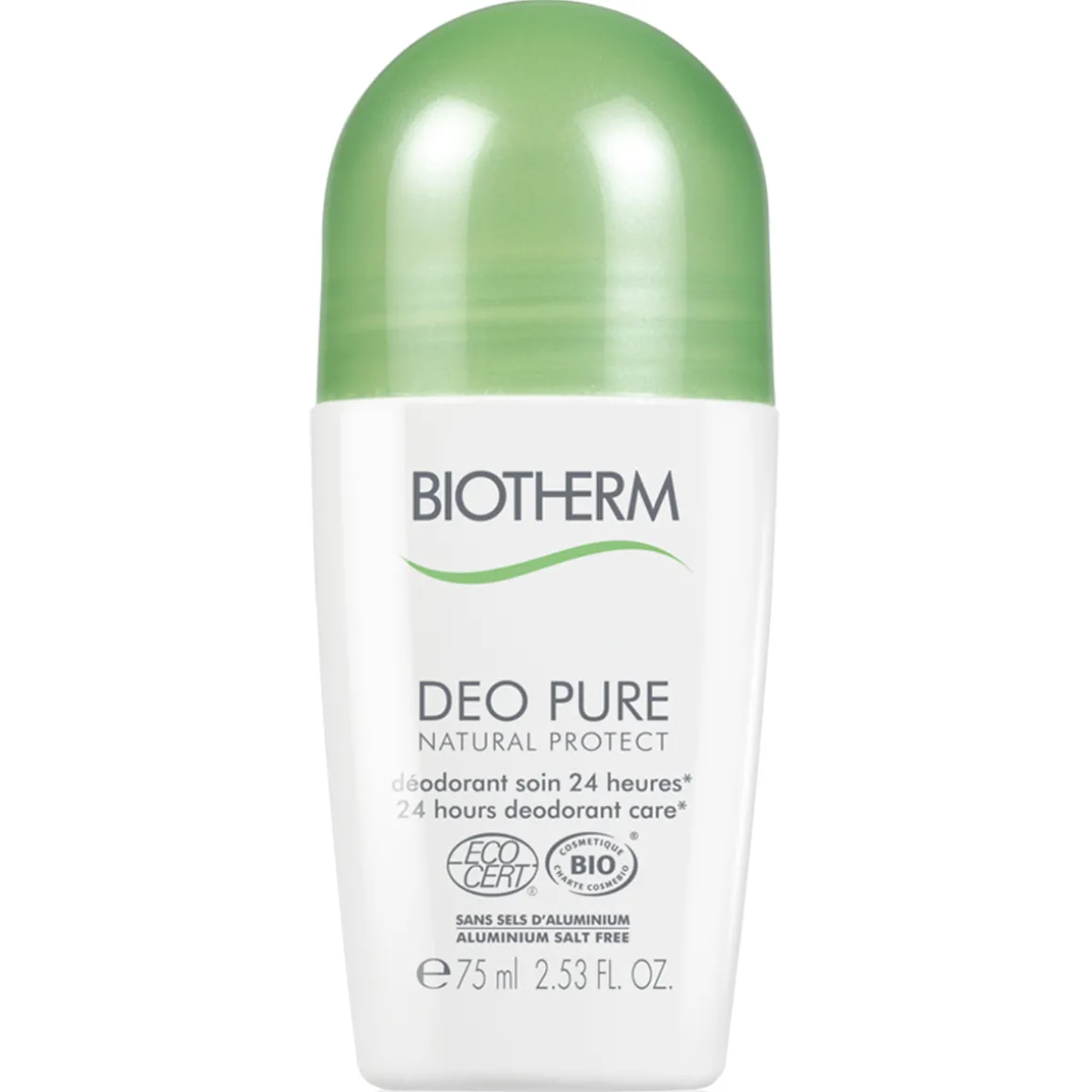Biotherm - Deo Pure Naturel Protect - Déodorant soin 24 heures sans sels d’aluminium 75 ml