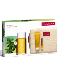Clarins - Coffret Rituel Tonic - Huile Tonic 100ml + 2 produits
