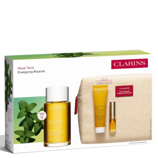 Clarins - Coffret Rituel Tonic - Huile Tonic 100ml + 2 produits