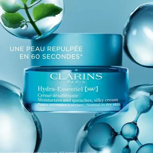 Clarins - Hydra-Essentiel [HA²] - Crème Hydratante Peaux normales à sèches 50 ml