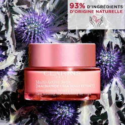 Clarins - Multi-Active Jour - Crème lissante, booster d’éclat Peaux sèches