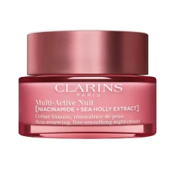 Clarins - Multi-Active Nuit - Crème lissante, rénovatrice de peau Toutes peaux