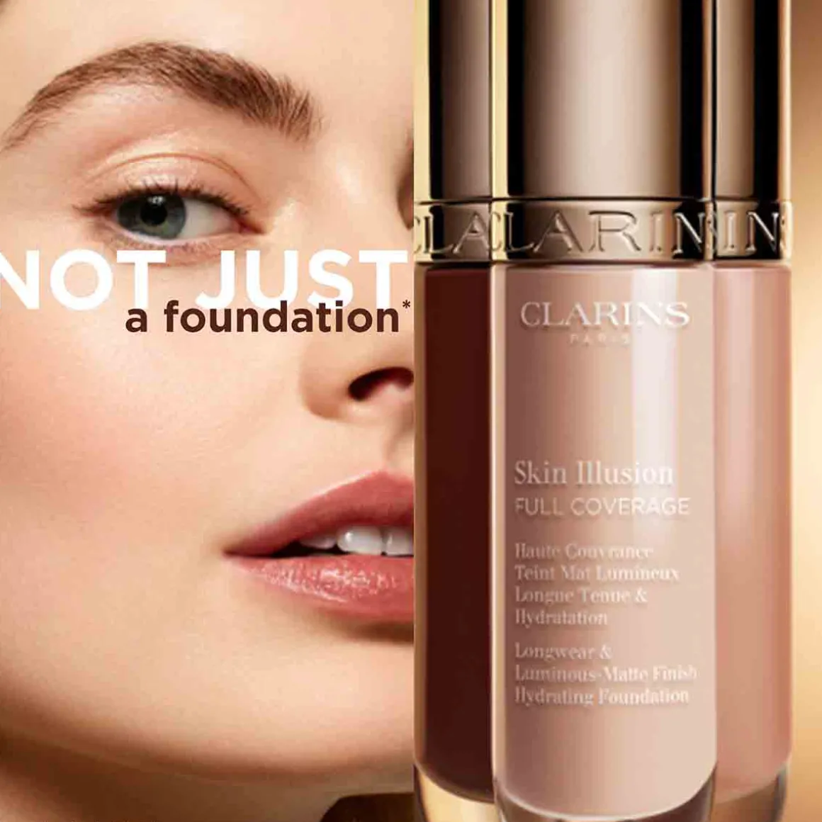 Clarins - Skin Illusion Full Coverage Haute Couvrance Teint Mat Lumineux longue Tenue & Hydratation 30 ml
