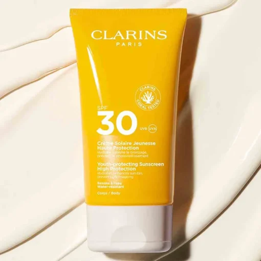 Clarins - SUNCARE Crème Solaire Jeunesse Haute Protection SPF30 - Protection solaire corps UVA/UVB 30 150 ml