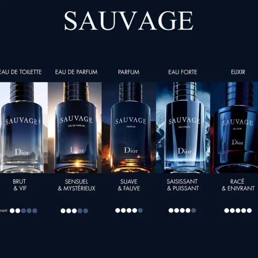 Dior - Sauvage Eau Forte Parfum sans alcool - Notes fraîches et intenses