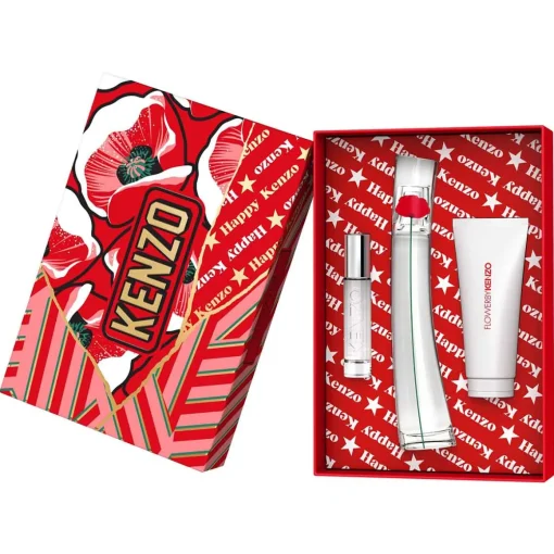Kenzo - Coffret FLOWER BY KENZO Eau de Parfum 50ml + Vaporisateur de voyage 10ml + Lait corps 75ml