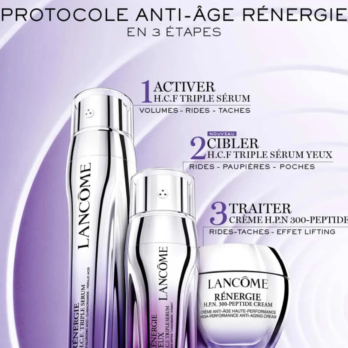 Lancôme - Lancôme Rénergie H.C.F Triple Sérum Yeux Anti-Âge 20 ml