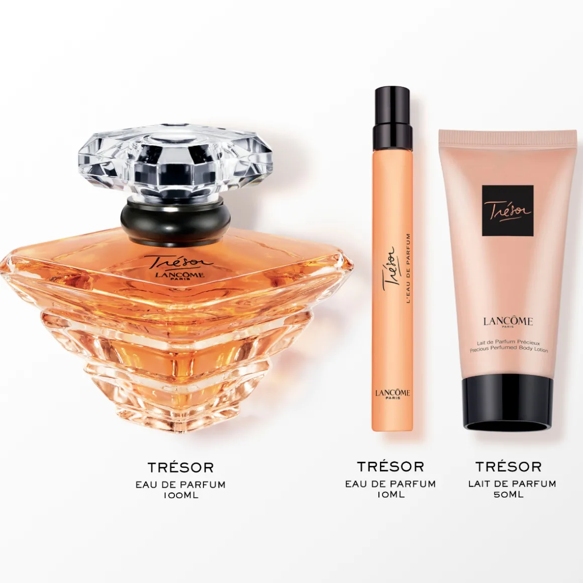Lancôme - Coffret Edition Limitée Fête des MèresTRESOR EDP 100ML + TRESOR EDP 10ML + LAIT CORPS 50ML