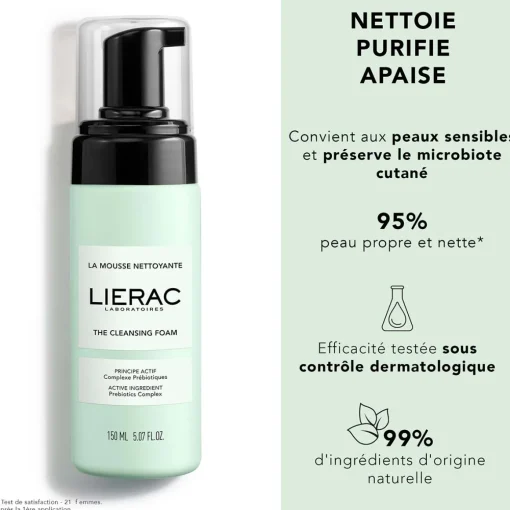Lierac - Démaquillant - La Mousse Nettoyante 150ml