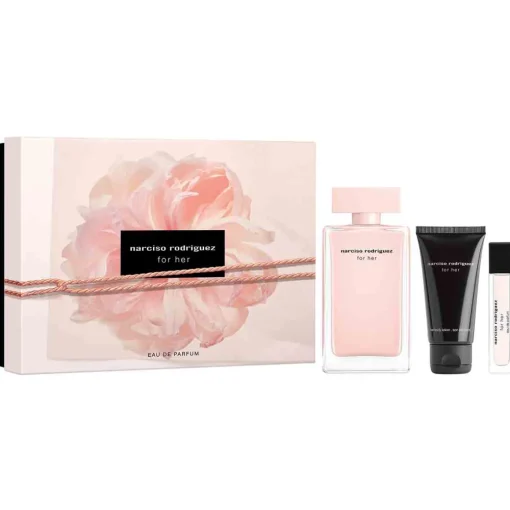 Narciso Rodriguez - Coffret for her - Eau de Parfum 100ml + 2 produits