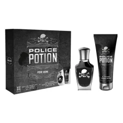 Police - Coffret Potion pour Lui - Eau de Toilette Vaporisateur 30ml + Shampoing Cheveux et Corps 100mll