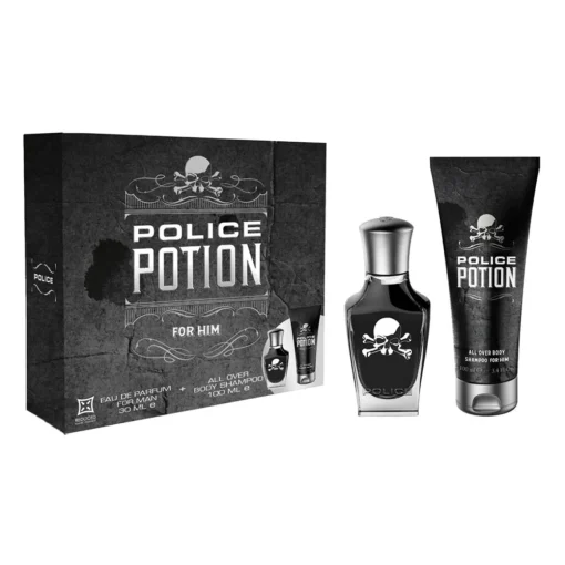 Police - Coffret Potion pour Lui - Eau de Toilette Vaporisateur 30ml + Shampoing Cheveux et Corps 100mll