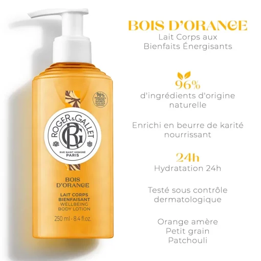 Roger & Gallet - Bois d'Orange - Lait Corps Bienfaisant 250ml
