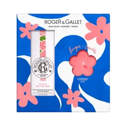 Roger & Gallet - Coffret Fleur De Figuier - Eau Parfumée Bienfaisante 100ml + Bougie Parfumée