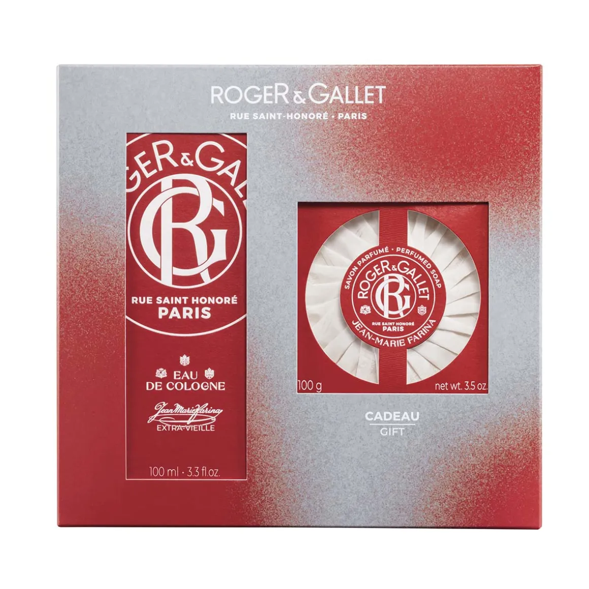 Roger & Gallet - Coffret Jean Marie Farina - Eau de Cologne 100ml + Savon 100g