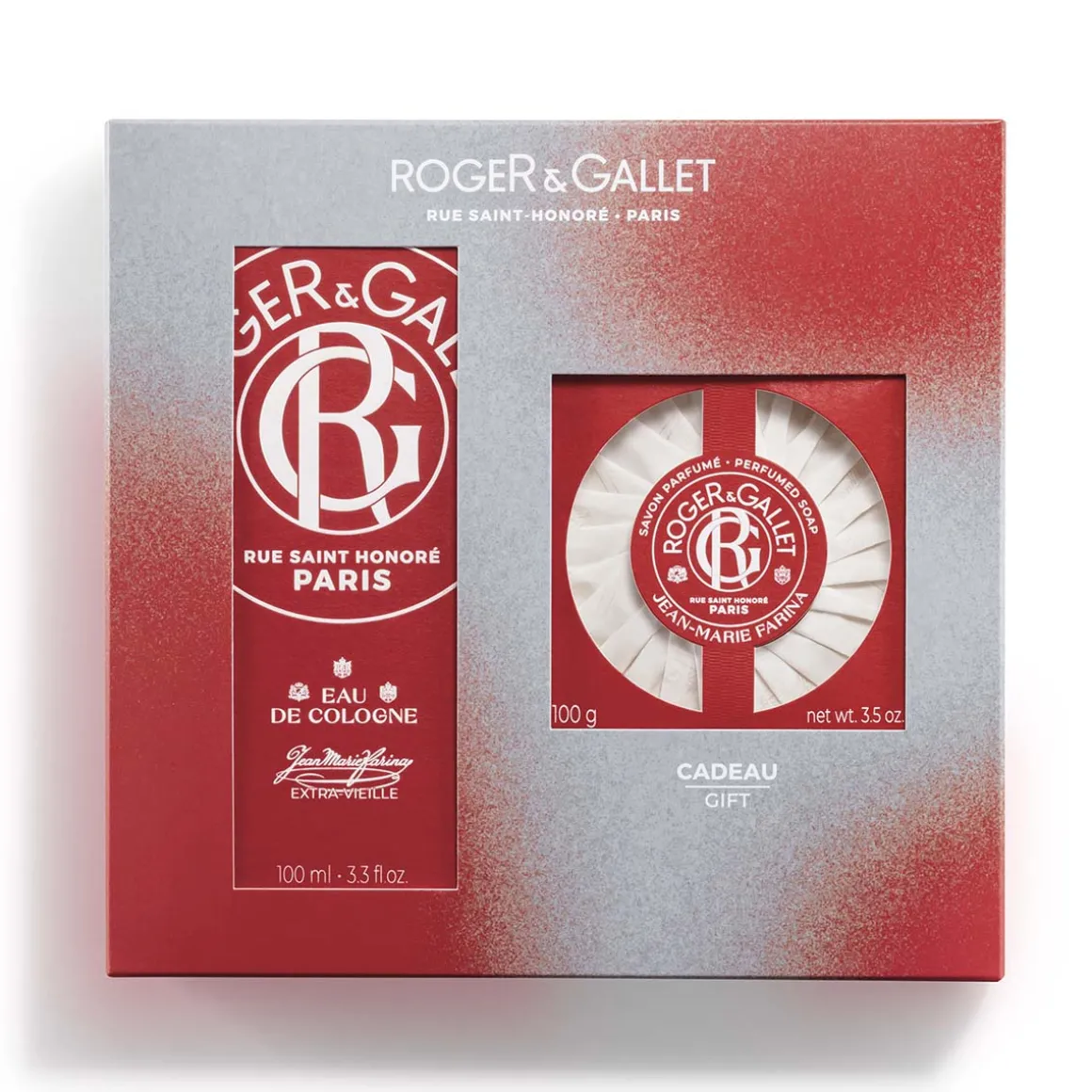 Roger & Gallet - Coffret Jean Marie Farina - Eau de Cologne 100ml + Savon 100g