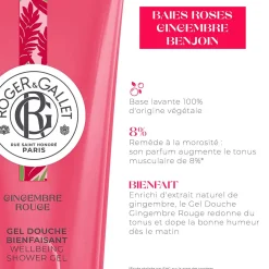 Roger & Gallet - Gingembre Rouge - Gel Douche Bienfaisant 200ml
