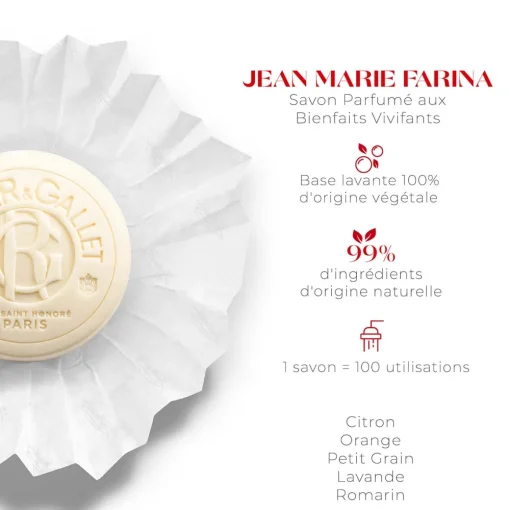 Roger & Gallet - Jean Marie Farina - Savon Parfumé 100g
