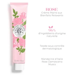 Roger & Gallet - Rose - Crème Mains Bienfaisante 30ml