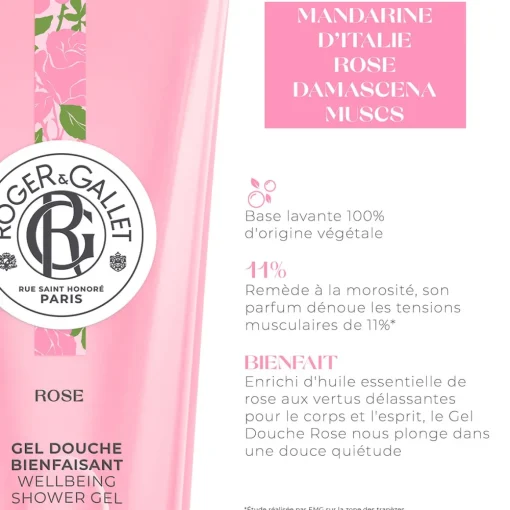 Roger & Gallet - Rose - Gel Douche Bienfaisant 200ml
