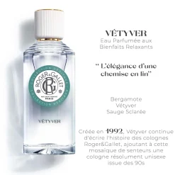 Roger & Gallet - Vétyver - Eau Parfumée Bienfaisante
