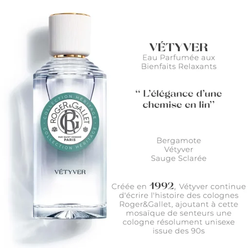 Roger & Gallet - Vétyver - Eau Parfumée Bienfaisante
